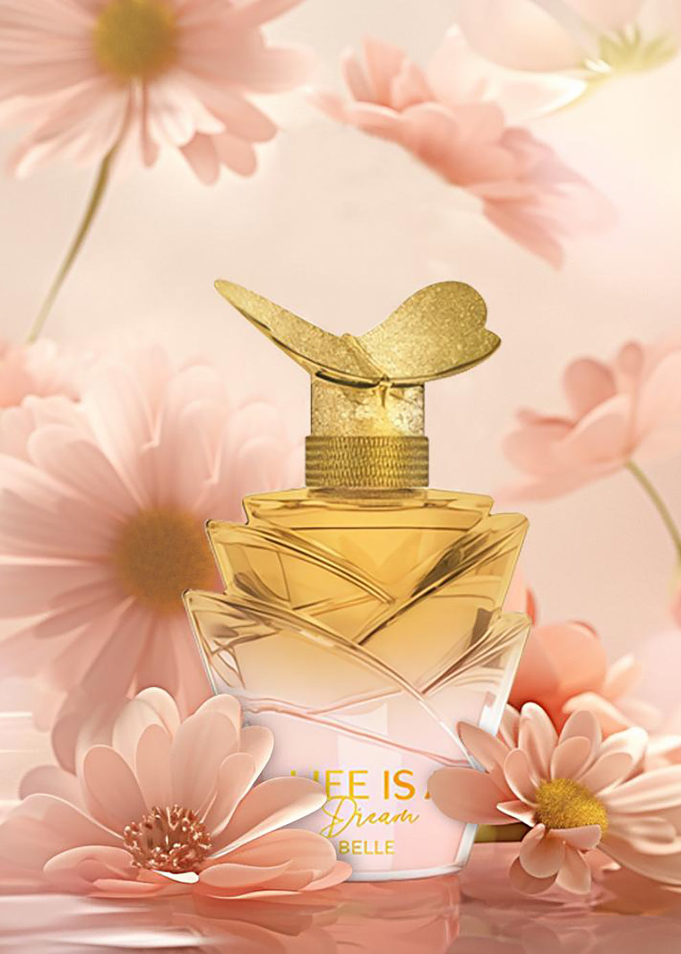 人生如梦天然香水喷雾女士甜美淡香水 3.4 液体盎司特制礼盒装