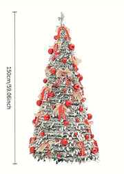 Albero di Natale pieghevole decorazione festiva pieghevole salvaspazio