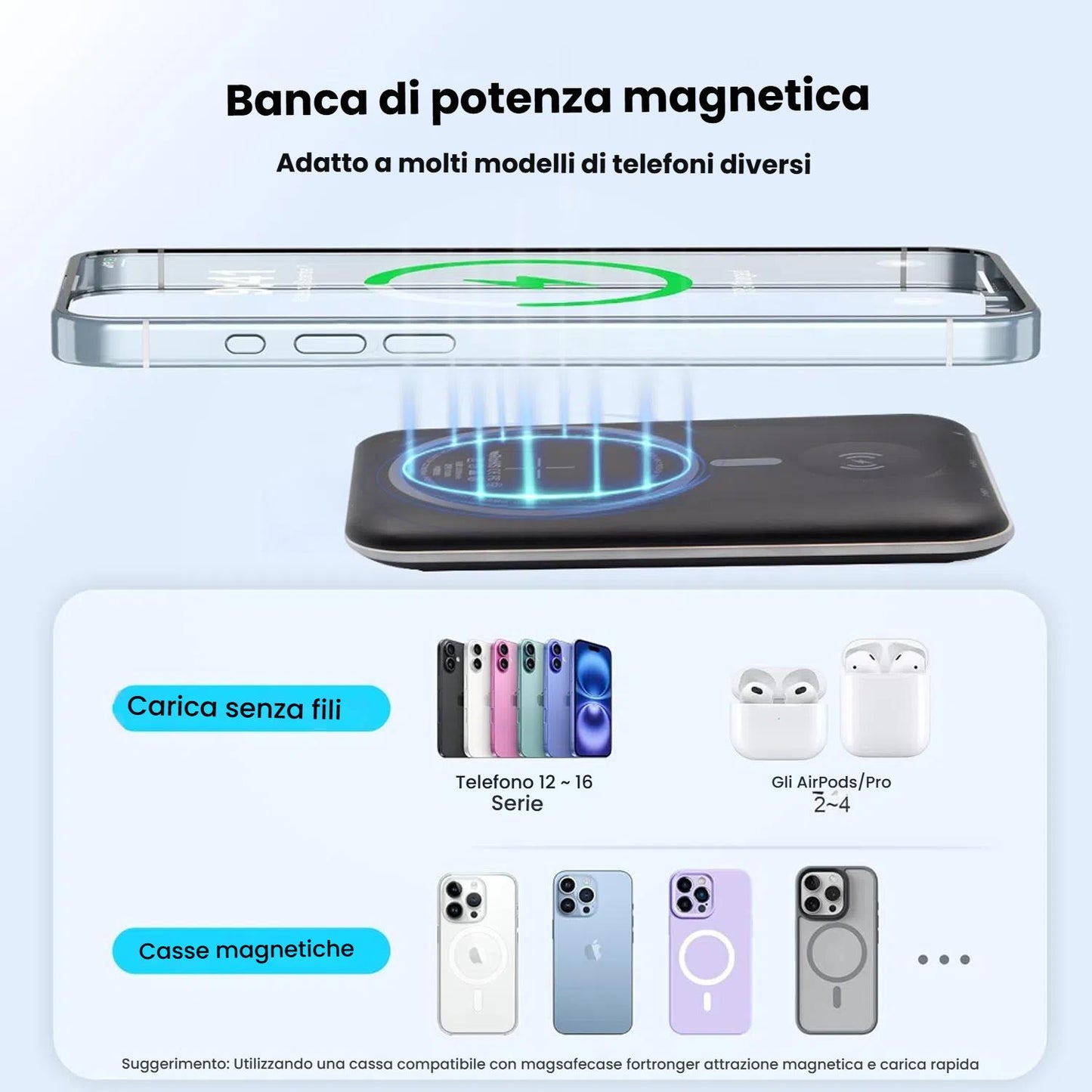Awei Power Bank magnetico da 10000