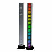 RGB Colore 32 LED Suono Controllo Raccolta Ritmo Righe Luce Musica Ambiente Lamp