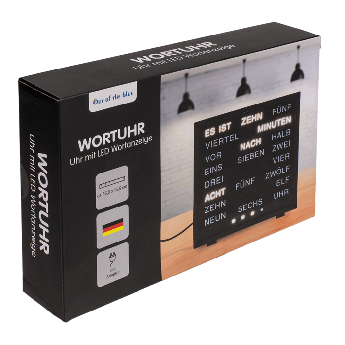 Orologio con indicazione in lingua tedesca