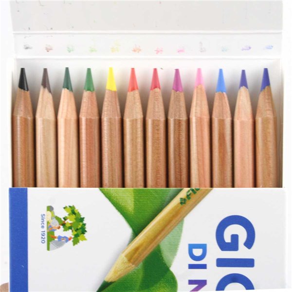 Pastello giotto natural scattola 12 colori