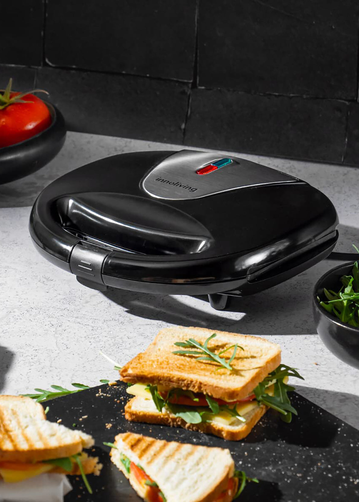 INNOLIVING Tostapane Potenza 750 Watt 2 Nero INN 787