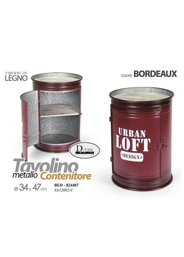 带金属门的床头柜 34x47 厘米