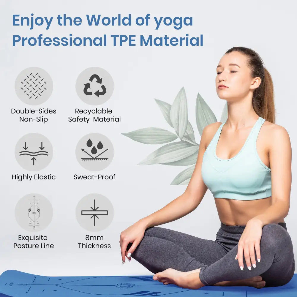 Tappeto joga professionale blue SPORT