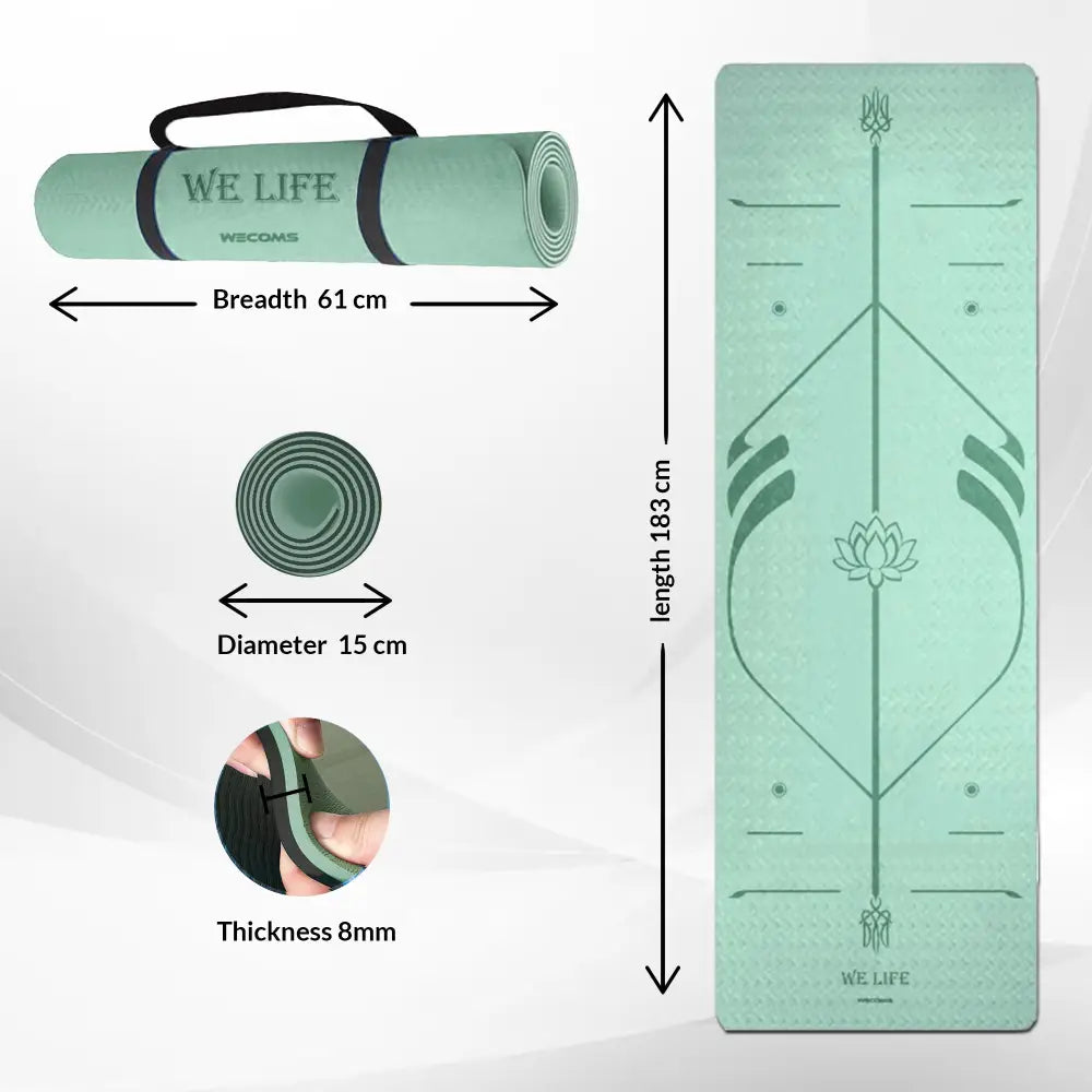 Tappeto joga professionale green SPORT