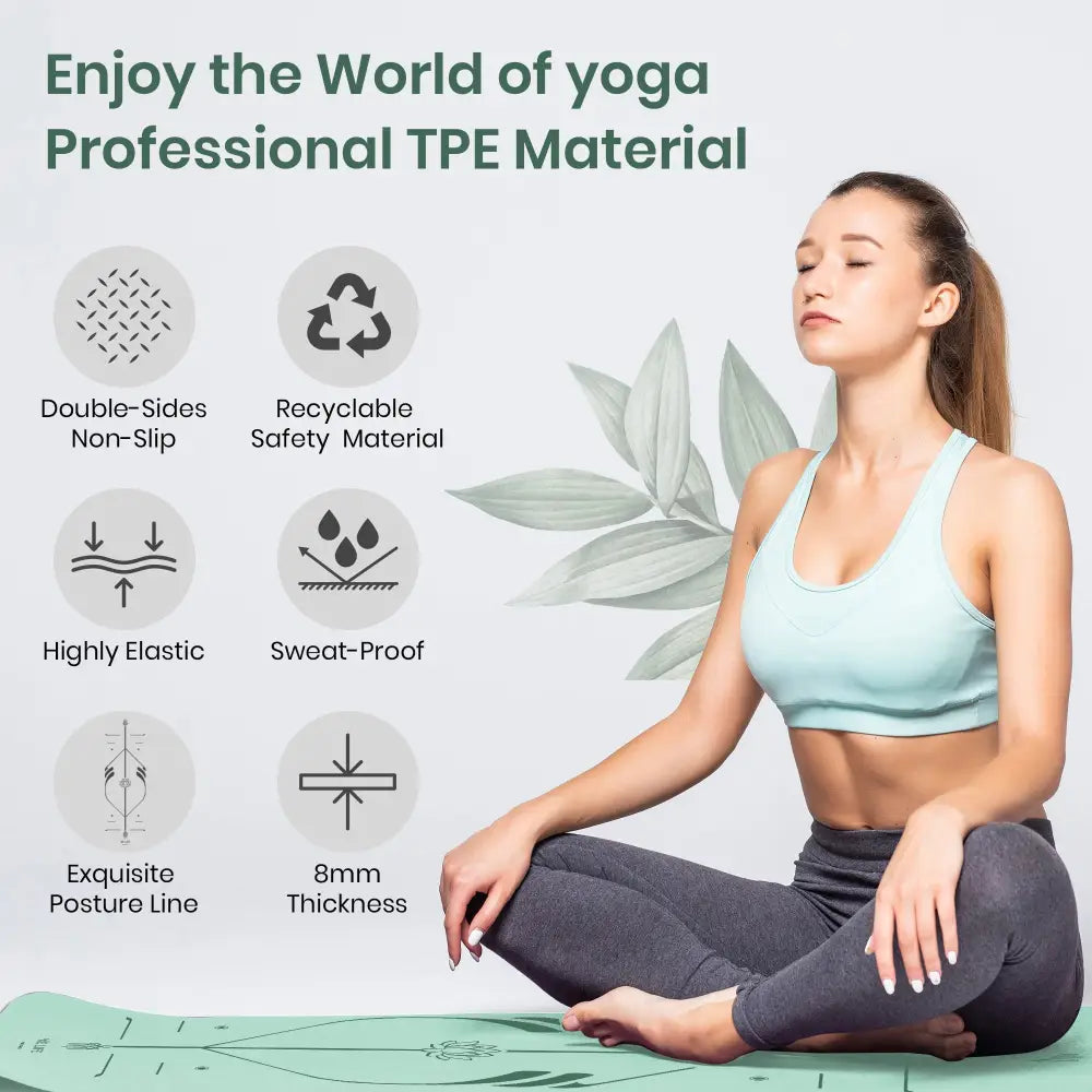 Tappeto joga professionale green SPORT