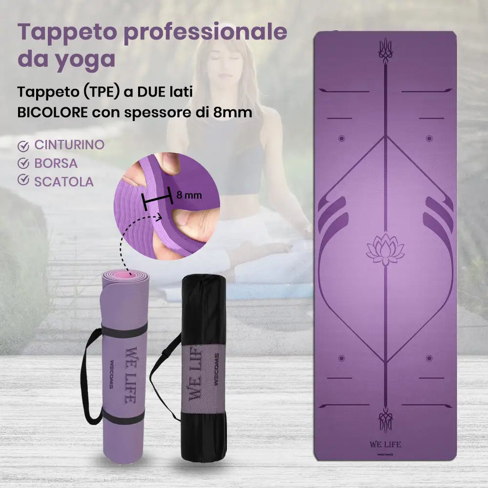 Tappeto joga professionale purple SPORT