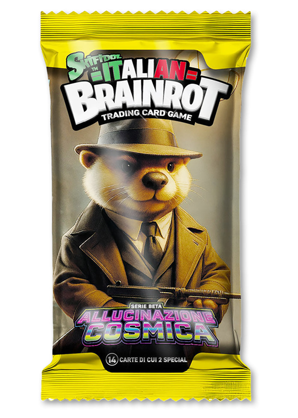 Carte Italian Brainrot - Allucinazione Cosmica Serie Beta pacchetto da 14 carte di cui 2 speciali