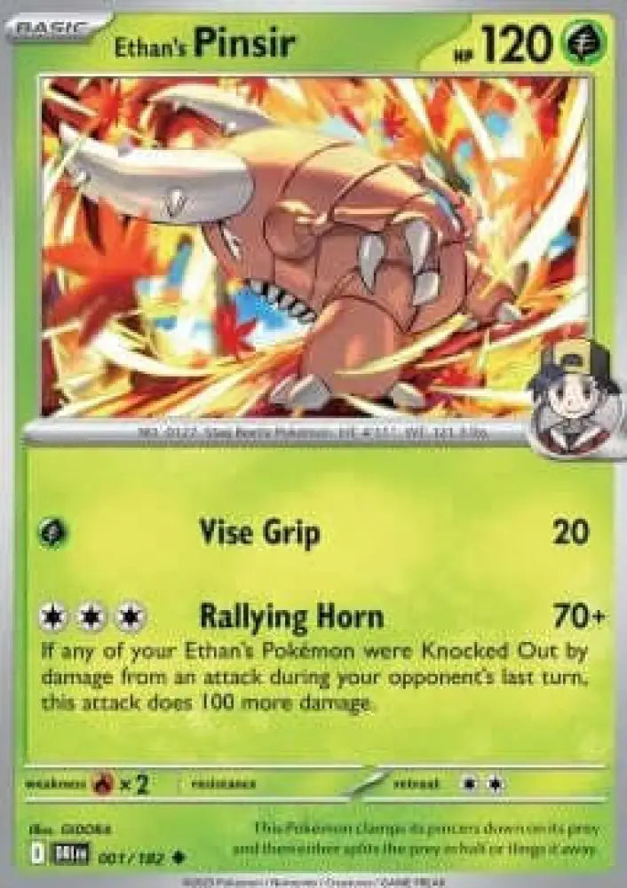 001-182 Pinsir Di Armonio Non Comune IT NEAR MINT