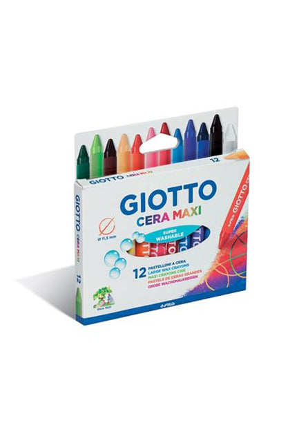 Pastelli a cera giotto maxi 12 colori