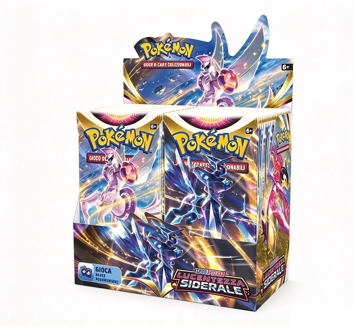 Spada e Scudo Lucentezza Siderale Factory Sealed Case (x6 Display IT)
