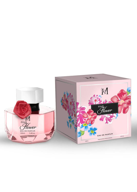 Pink flower montage brands 100ml: Fragranza floreale in un'elegante bottiglia