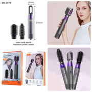 Spazzola Asciugacapelli 3 in 1 Styler Caldo con Ioni Negativi Lisciante 110.000 giri/min per Capelli Ricci e Normali Viola