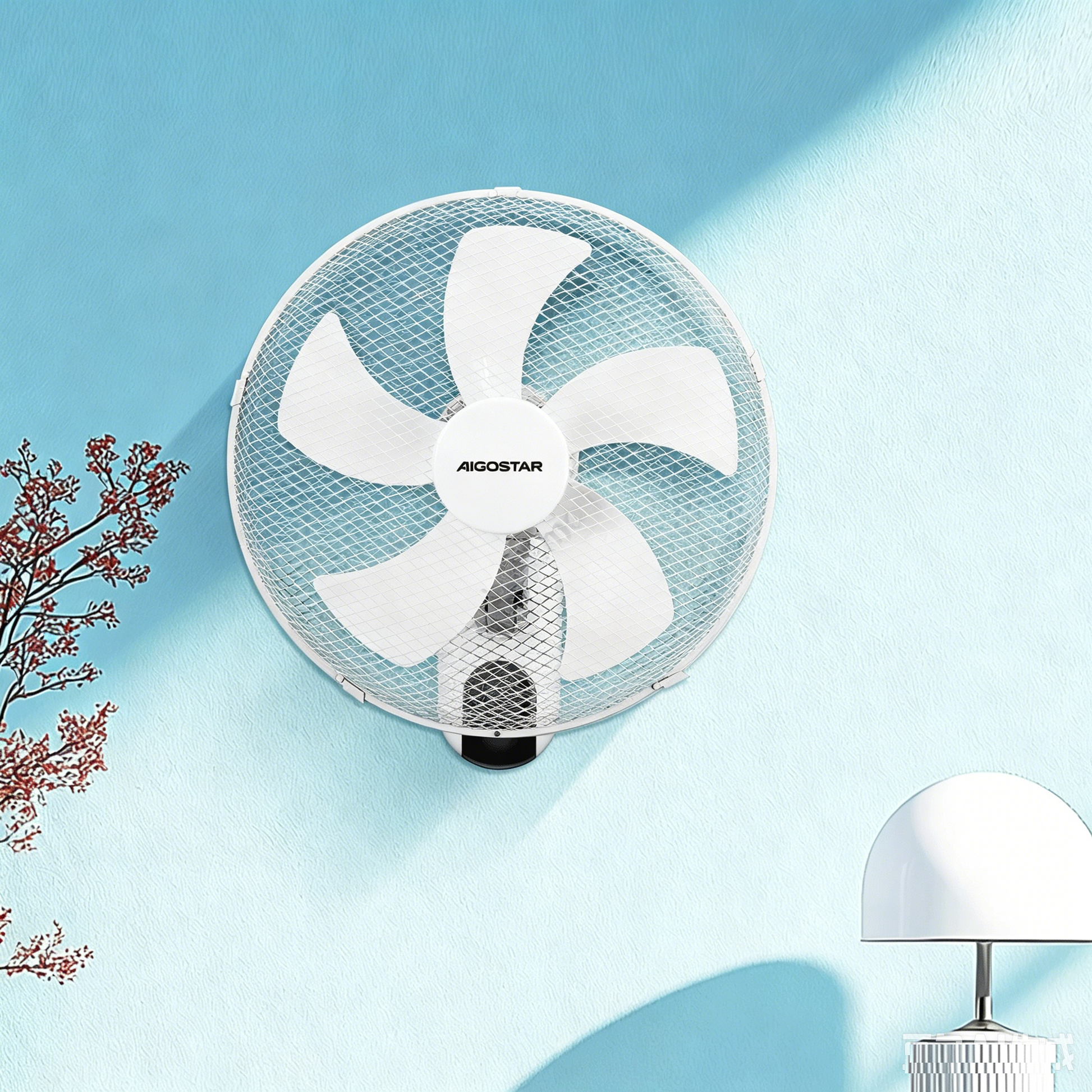 AIGOSTAR VENTILATORE DA PARETE CON TELECOMANDO