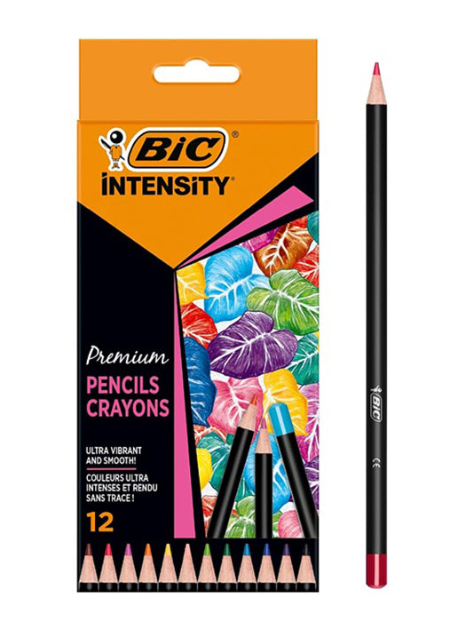 Pastello bic intensity 12 colori premium
