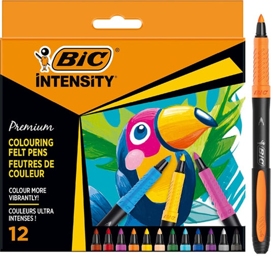 Pennarelli bic intencity premium 12 colori