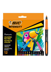 Pennarelli bic intencity premium 12 colori
