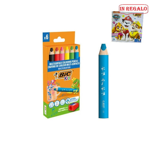 Pastelli a cera multisuperficie bic kids 6