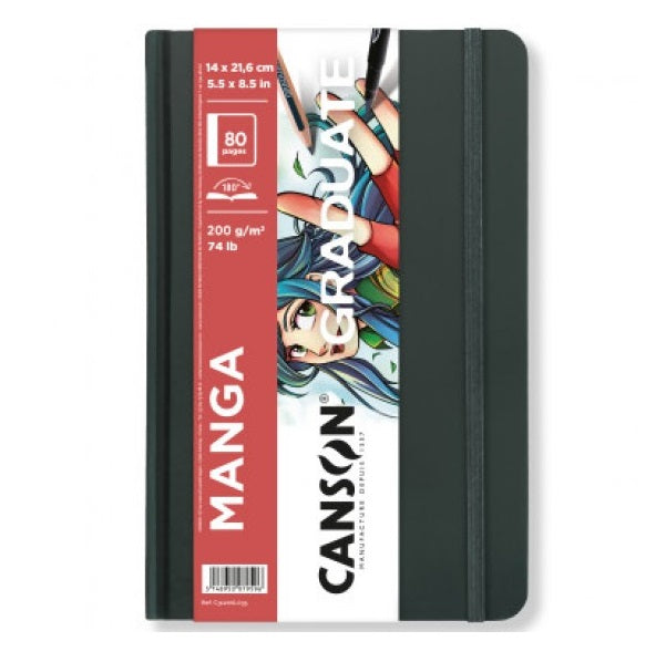 Sketchbook Canson Graduate manga rilegato lato lun