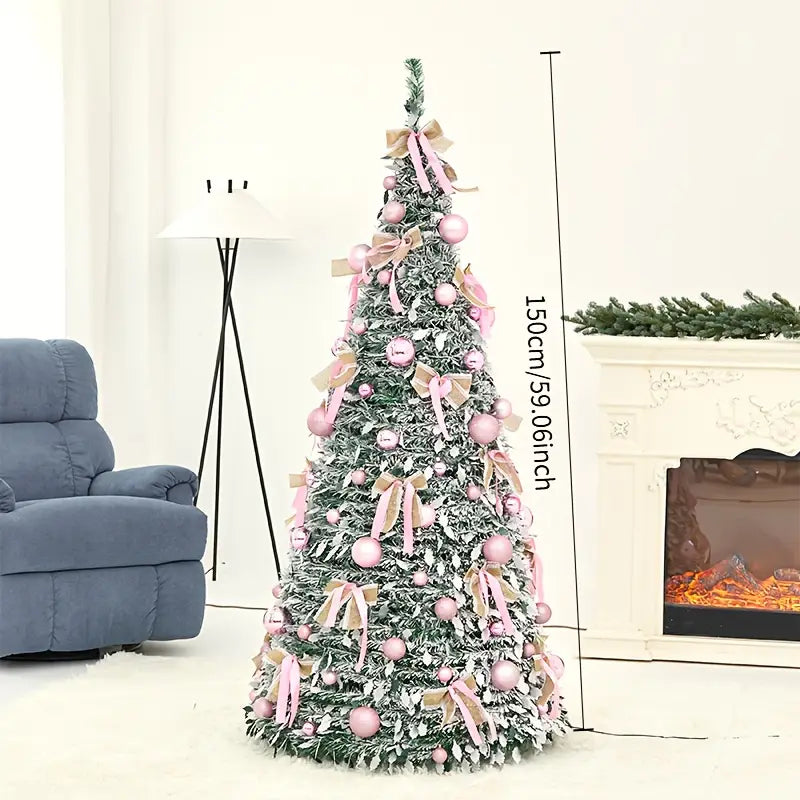 Albero di Natale pieghevole decorazione festiva pieghevole salvaspazio