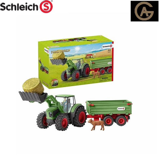 Schleich trattore con rimorchio