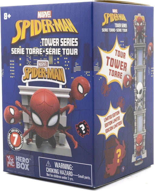 YuMe Toys Marvel Hero Box Tower Series Mini Figures Spider-Man 8 Cm