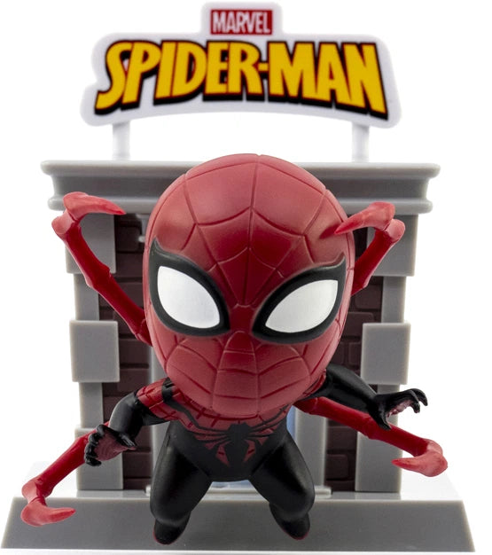 YuMe Toys Marvel Hero Box Tower Series Mini Figures Spider Man 8 Cm