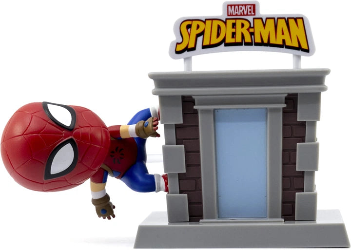 YuMe Toys Marvel Hero Box Tower Series Mini Figures Spider Man 8 Cm