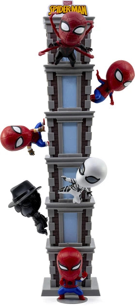 YuMe Toys Marvel Hero Box Tower Series Mini Figures Spider Man 8 Cm