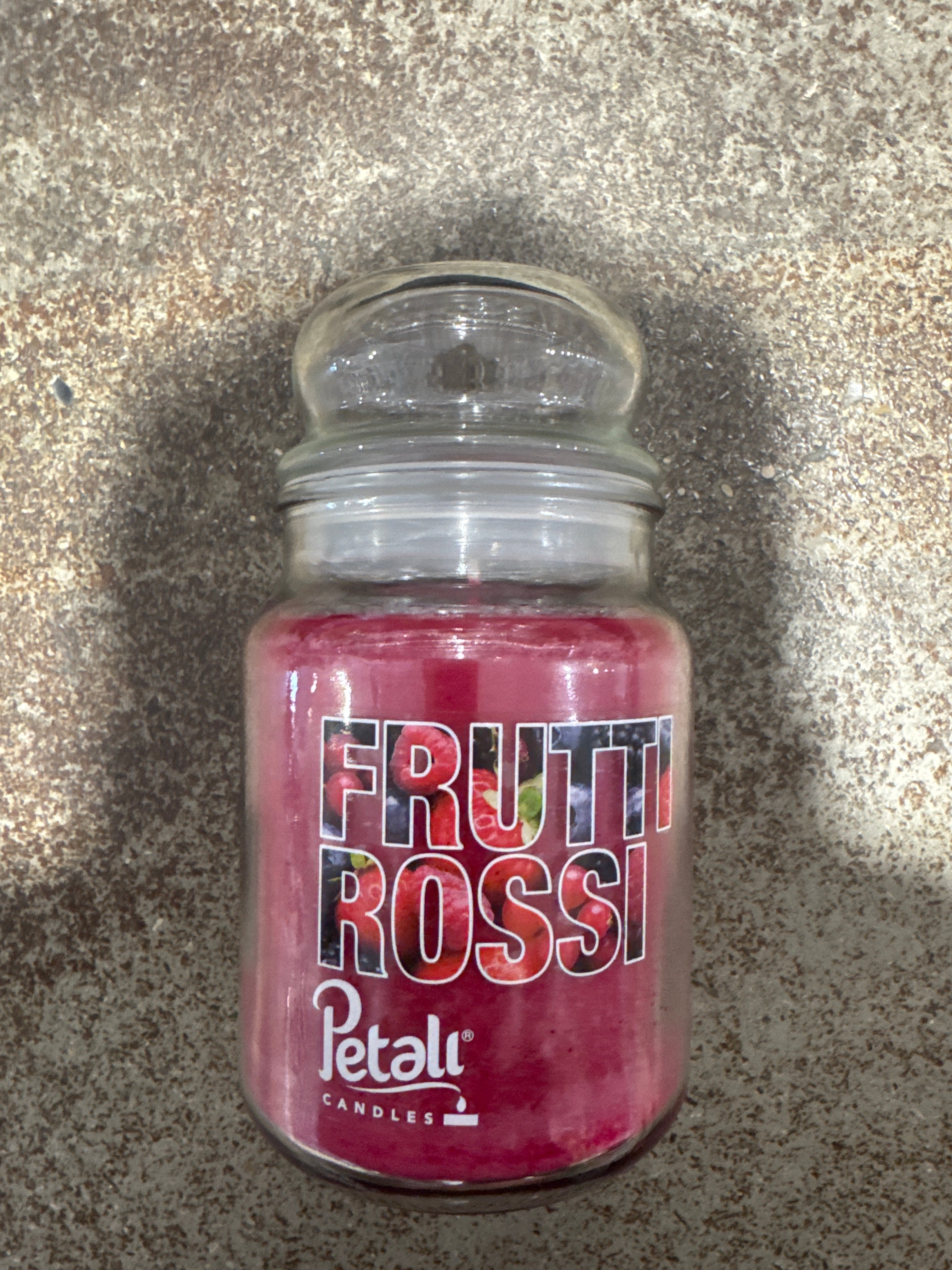 花瓣香薰蜡烛，大糖罐，100小时 - 浆果