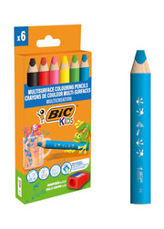 Pastelli a cera multisuperficie bic kids 6