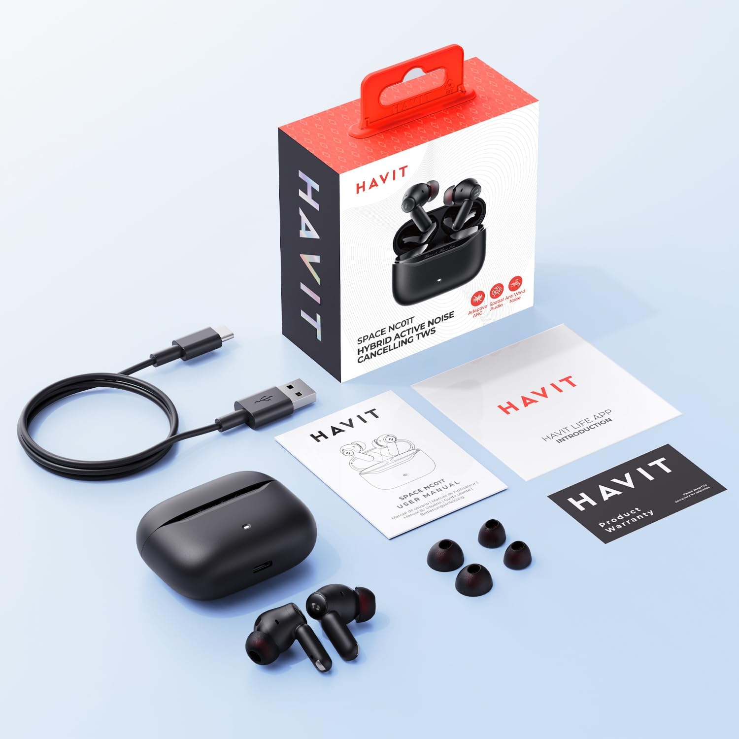 Auricolari wireless Havit Space NC01T