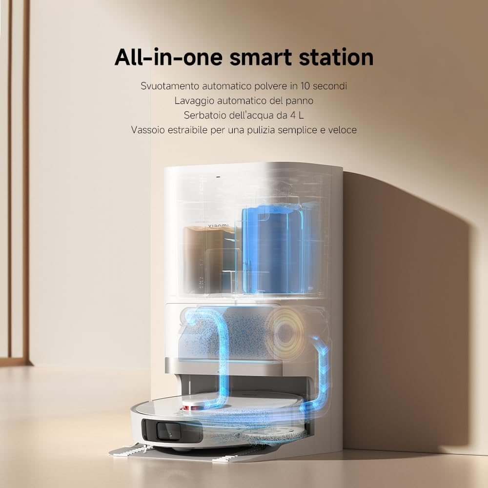 Xiaomi Robot Vacuum X20+, Robot Aspirapolvere Lavapavimenti