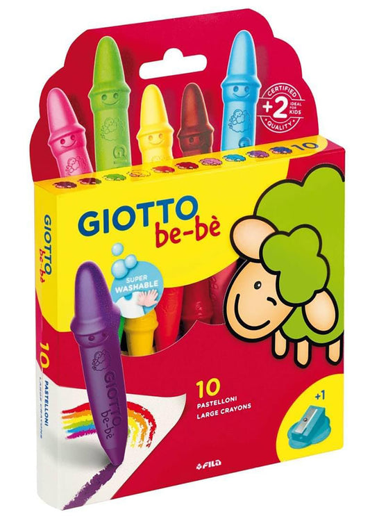 Pastellone giotto cera bebe 10 colori
