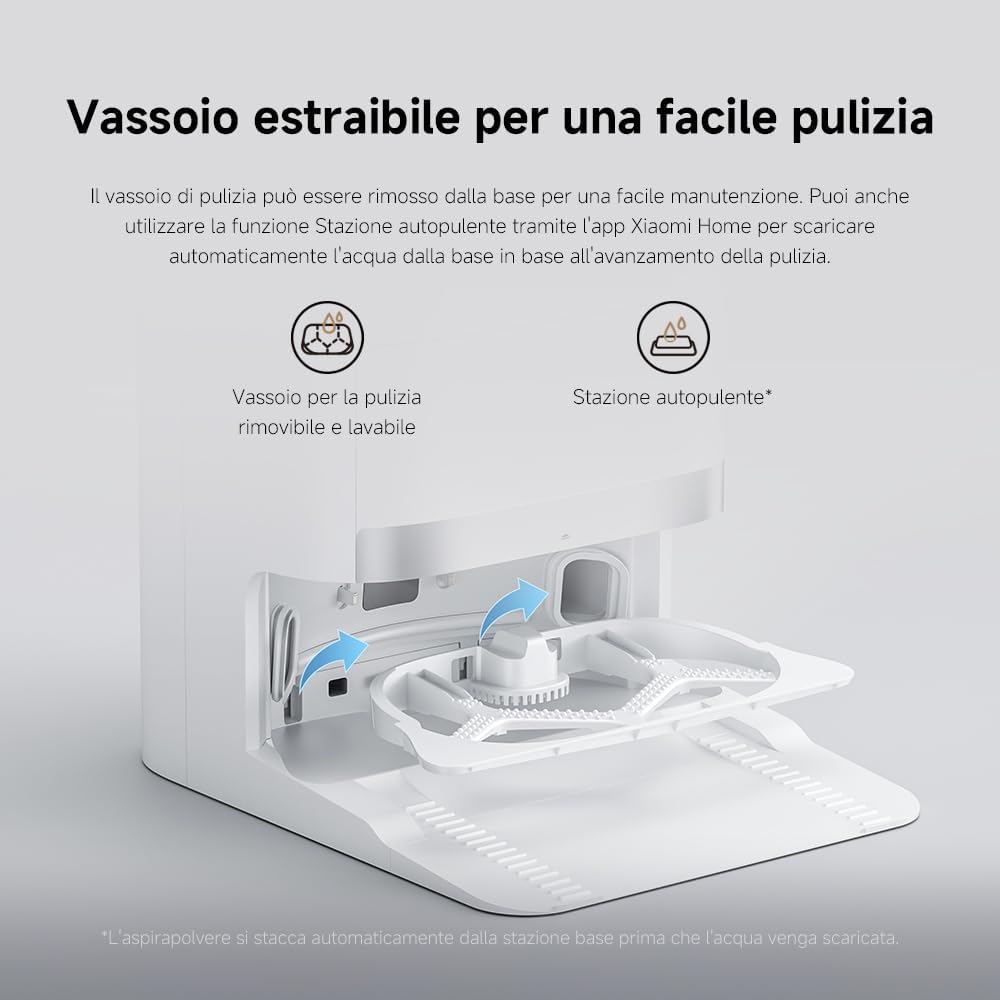 Xiaomi Robot Vacuum X20+, Robot Aspirapolvere Lavapavimenti