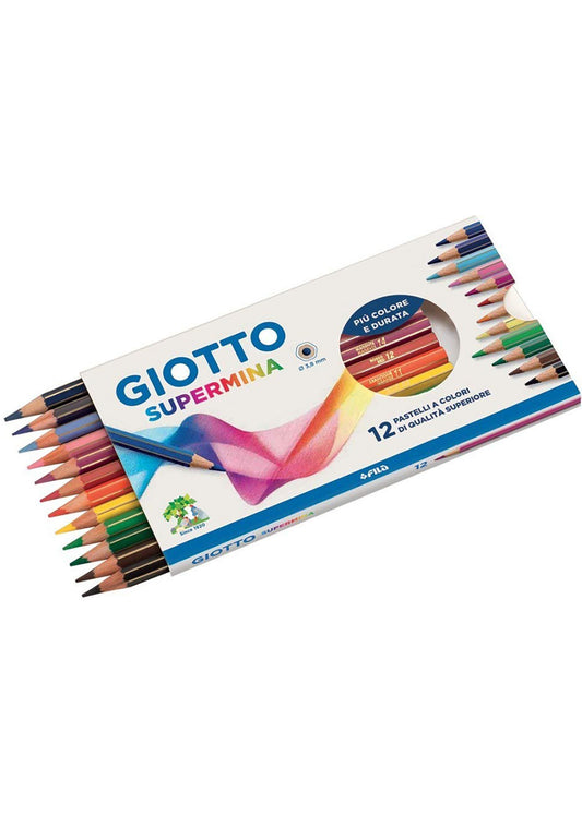 Pastello giotto supermina scattola  12 colori