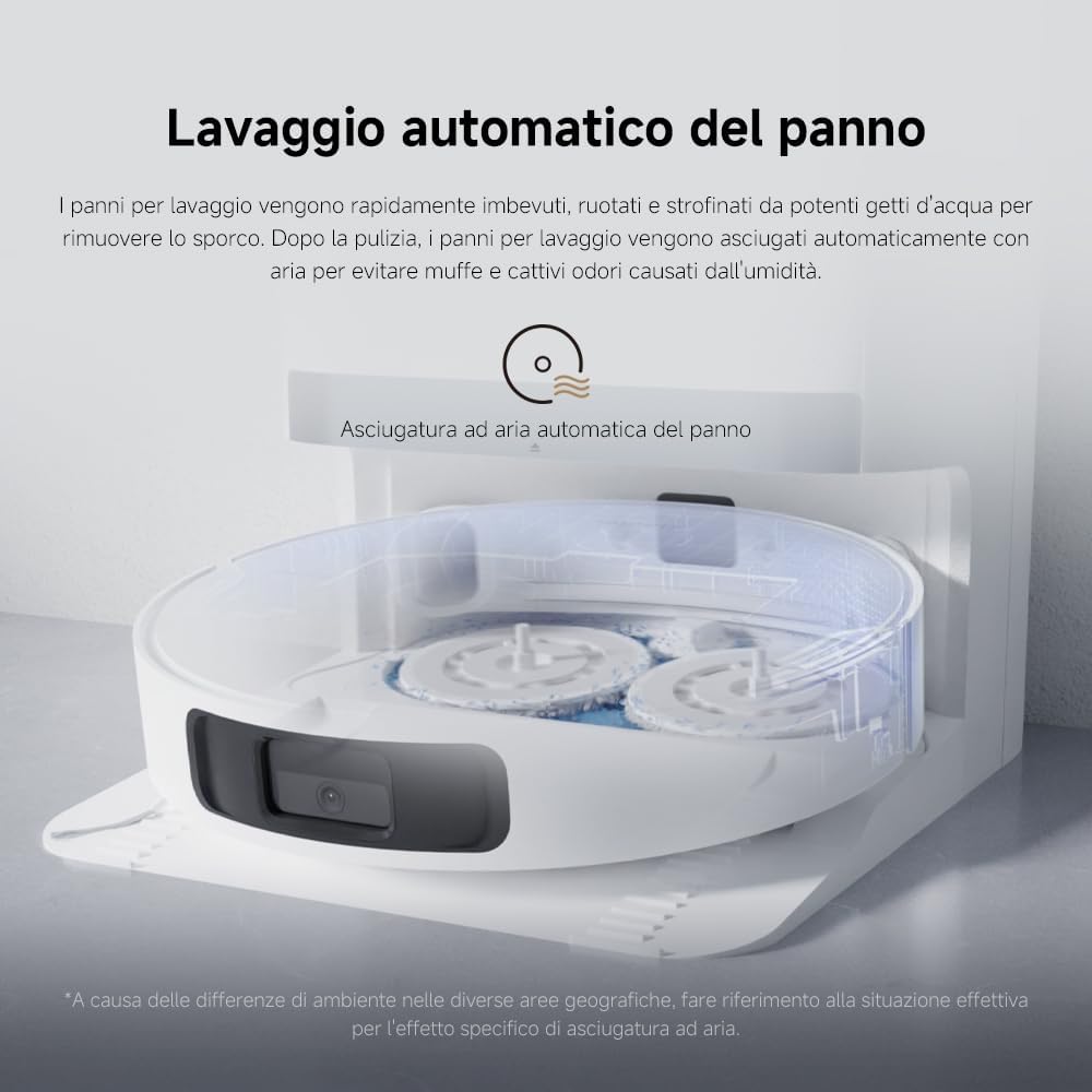 Xiaomi Robot Vacuum X20+, Robot Aspirapolvere Lavapavimenti