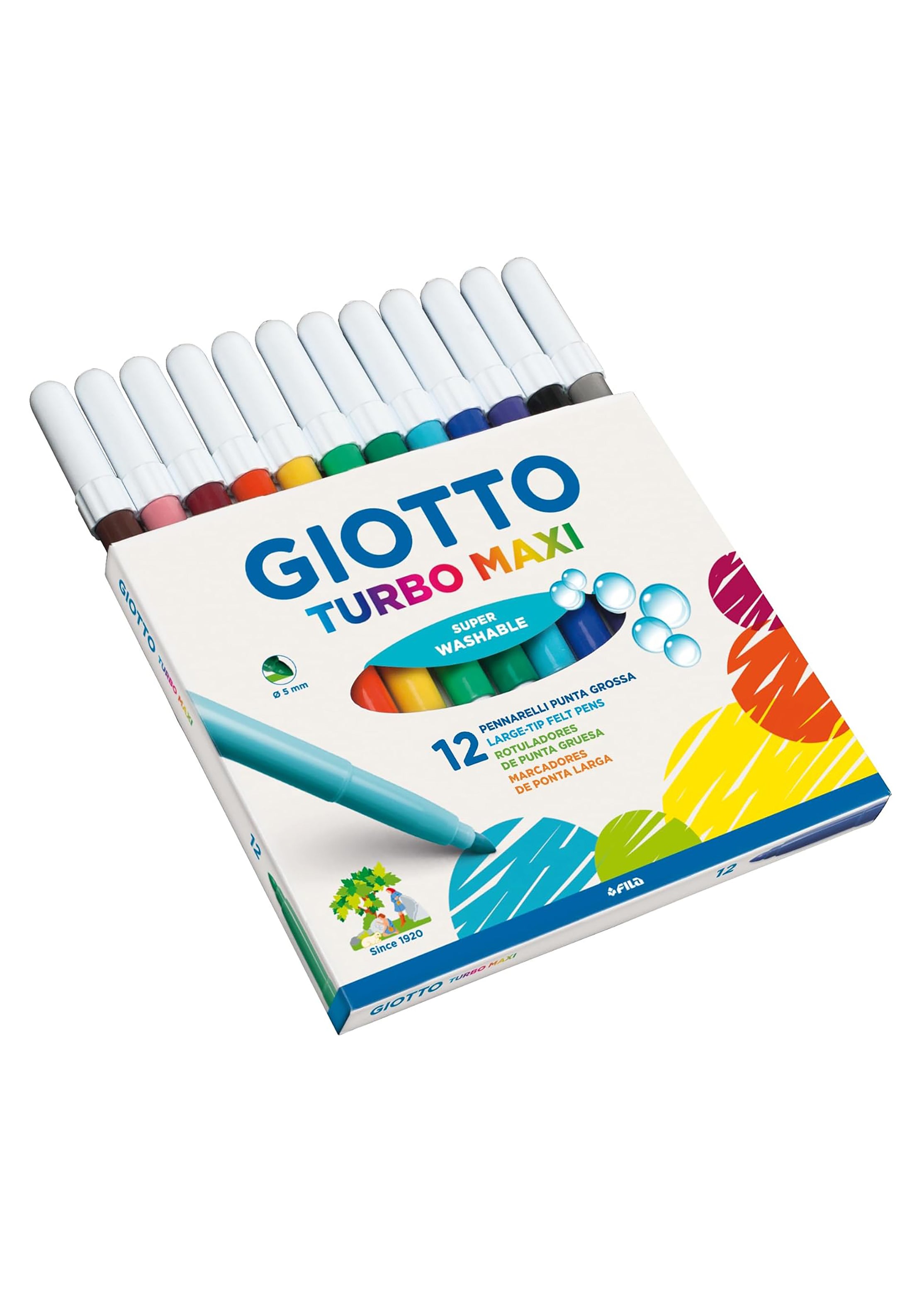Pastello turbo maxi scattola 12 colori