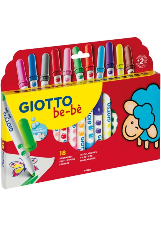 Pennarello giotto bebe da 18pz