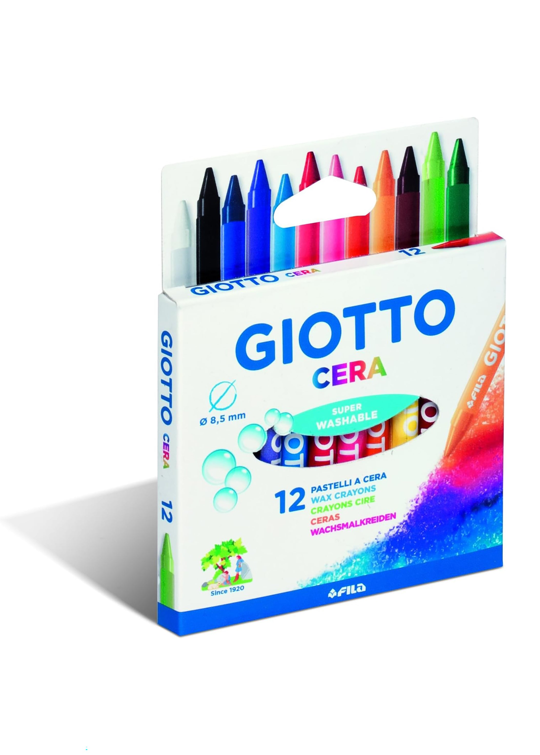 Pastelli a cera giotto maxi 12 colori