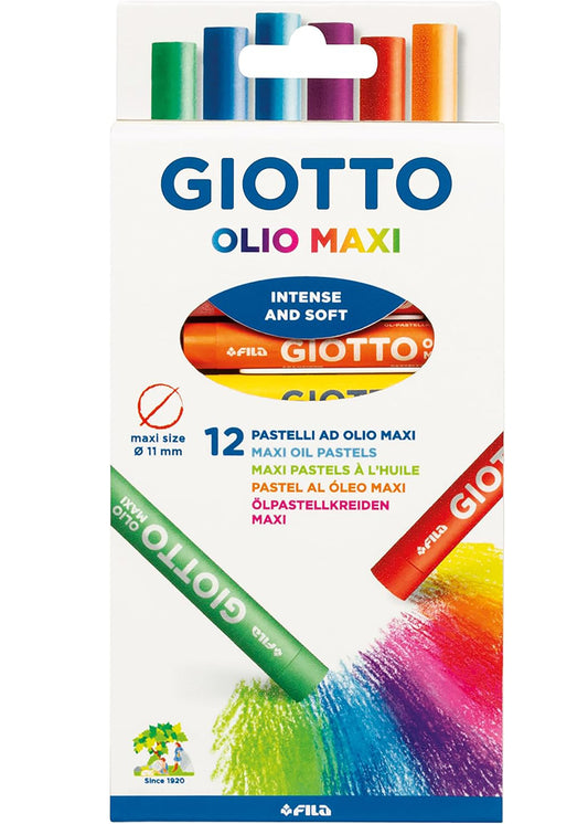 Giotto pastelli ad olio in astuccio da 12 colori