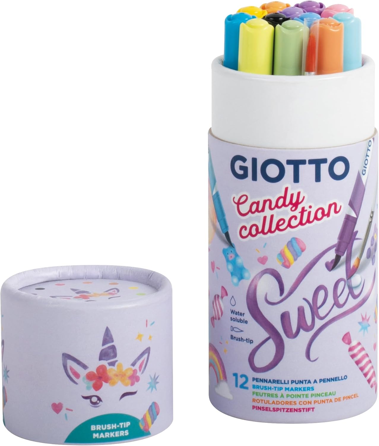 Pennarelli candy collectiTubo 12 pz colori ass.