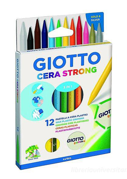 Pastelli a cera Giotto Strong 3 in 1 Giotto