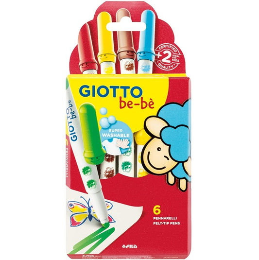 Pennarello giotto bebe da 6 pz