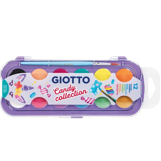 Giotto acquarelli candy C12 colori