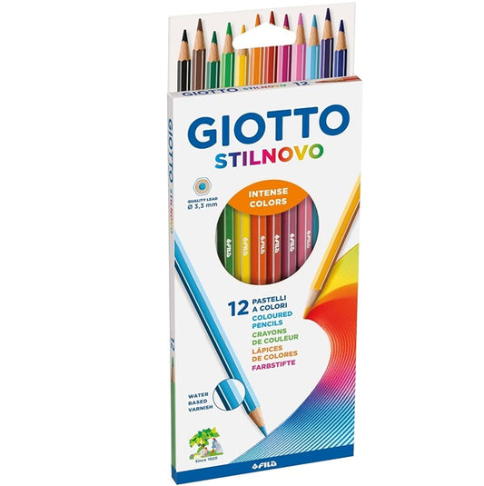 Pastello giotto stilnovo scatola 12 colori 2565
