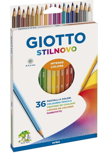 Giotto stilnovo pastelli scatola 36 matite colorate
