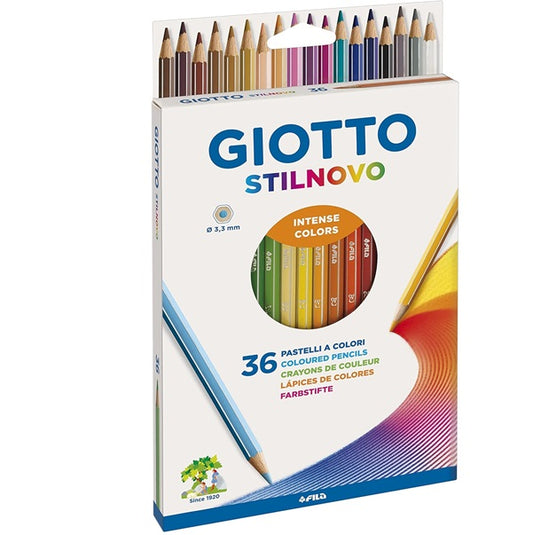 Giotto stilnovo pastelli scatola 36 matite colorate
