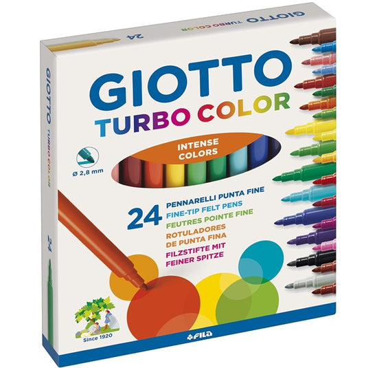Pennarello turbo color scatola 24 colori